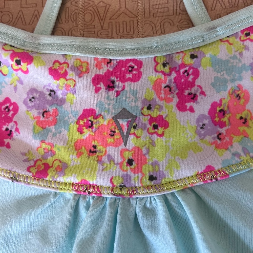 Ivivva Light Blue Racerback Tank Top - Picture 3 of 6